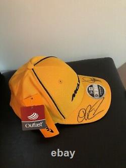 Lando Norris And Daniel Ricciardo Double Hand Signed McLaren F1 Team Cap 2021