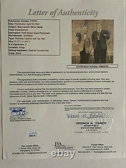 Laurel & Hardy ORIGINAL Large Hand Signed Sepia Photograph Full COA JSA Approved