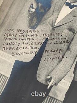 Laurel & Hardy ORIGINAL Large Hand Signed Sepia Photograph Full COA JSA Approved