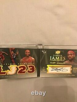 Lebron James Exquisite Basketball Auto Multi Color Patch Hand Signed 6/10