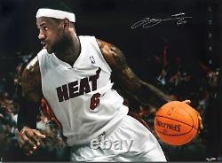 Lebron James Hand Signed HUGE Autograph 35x47 Jumbo Break Thru Image 76/106