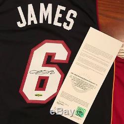 Lebron James Hand signed autographed Miami Heat Upper Deck Authenticated
