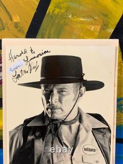 Lee Van Cleef (1925-1989) Movie Legend -Genuine Hand Signed Autograph