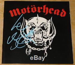 Lemmy Kilmister Motorhead Hand Signed CD Album Sleeve Uacc Registered Dealers