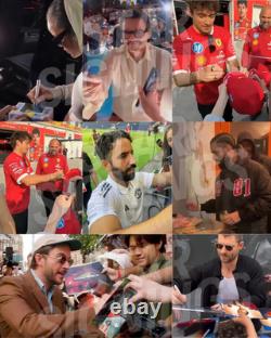 Liam & Noel Gallagher Hand Signed 18x12 Photo Oasis Dual With COA & Proof NEW IN