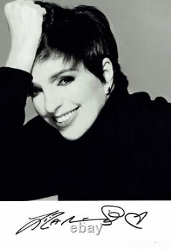 Liza Minelli hand signed photo