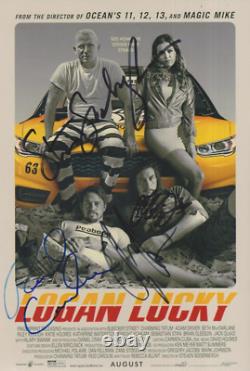 Logan Lucky Cast HAND SIGNED x4 12x8 photo AUTOGRAPHS Tatum / Driver