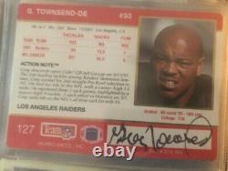 Los Angeles / Oakland Raiders Signed Card Lot, Shell, Branch, Vella, Biletnicoff