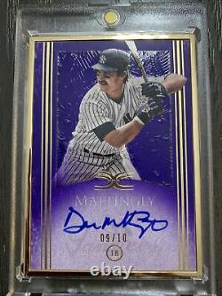 Lot of Don Mattingly 2017 Topps Definitive Collection White /25 and Purple /10