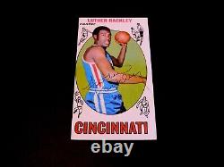 Luther Rackley 1969 Topps Autographed Rookie Card Royals Auto 1969-70 Topps NBA