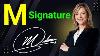 M Signature Ideas M Signature Style M Name Signature Style M Letter Signature Style