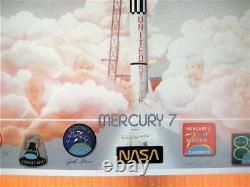 MERCURY 7, Hand Signed, Limited Edition (1500) Lithograph circa 1988, 35x25