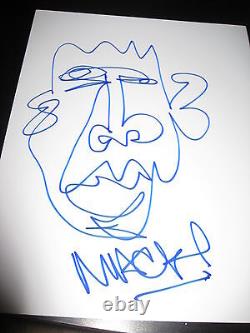 Macklemore Hand Signed Sketch In Person Cant Hold Us Original Artwork Thriftshop