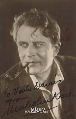 Malcolm Keen hand signed postcard