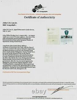 Manhattan Project John C. H. Lee Hand Signed TLS JG Autographs COA