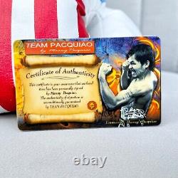 Manny Pacquiao Hand Signed Boxing Glove Team Pac COA Autograph Rare Memorabilia