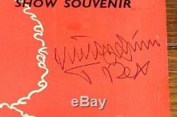 Marc Bolan T Rex Hand Signed Uk Tour Programme With Two Tickets 1971 Uaac Dealer