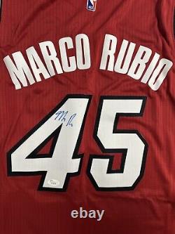 Marco Rubio Hand Signed Autographed Miami Heat Jesey James Spence Jsa Certified