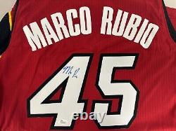 Marco Rubio Hand Signed Autographed Miami Heat Jesey James Spence Jsa Certified