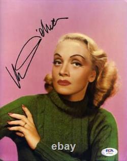 Marlene Dietrich PSA DNA Coa Hand Signed 8x10 Photo Autograph
