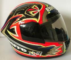 Max Biaggi Hand Signed Bieffe Replica Helmet