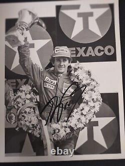 McLaren Indy Lot Niki Lauda Hand Signed 1st Ed+ photo, Alain Prost Signed Photo