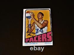 Mel Daniels 1972 Topps #200 Autographed HOF Indiana Pacers Card Auto Vintage ABA