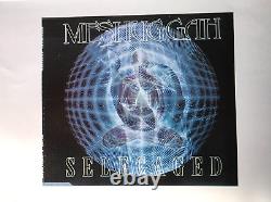 Meshuggah Hand Signed A4 Glossy image with Hand signed card by band members