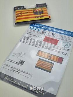 Messi Messi captain armban original Hand Signed FCB certificate of authenticity
