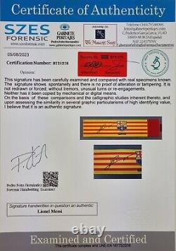 Messi Messi captain armban original Hand Signed FCB certificate of authenticity