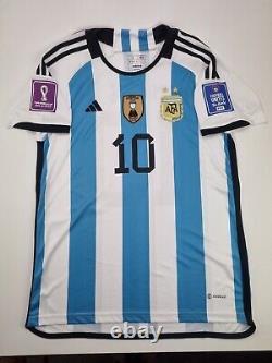 Messi autographed Argentina jersey Hand Signed. Guaranteed original unpublished