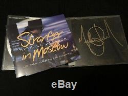 Michael Jackson Hand Signed Autographed Stranger In Moscow CD No Promo