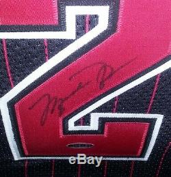 Michael Jordan Autographed Signed Hand Painted Bulls Jersey Upper Deck COA 9/23
