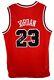 Michael Jordan Bulls Hand Signed Autographed Red 1984-85 Rookie Jersey With Coa
