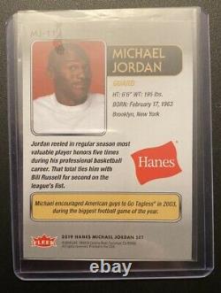 Michael Jordan Hand-Signed AUTO Trading Card 2019 FLEER Hanes #MJ-11 Autograph