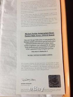 Michael Jordan UDA Upper Deck Signed Autograph Hand Painted 1997-98 Jersey 1/1