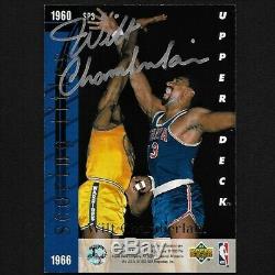 Michael Jordan/Wilt Chamberlain Upper Deck dual hand signed Autograph Card withCOA