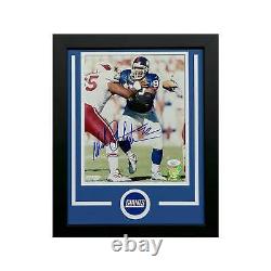 Michael Strahan Hand Signed & Framed New York Giants 8x10 Football Photo