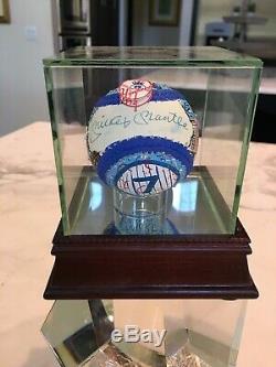 Mickey Mantle Autographed Fazzino Hand Painted Museum Collection JSA LOA + PSA