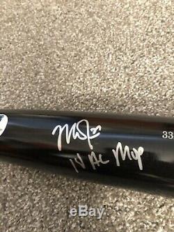 Mike Trout Hand Signed Autographed 2014 AL MVP Game Model Old Hickory Bat MLB