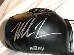 Mike Tyson Autographed Everlast Left Hand Black Boxing Glove (Tyson Hologram)