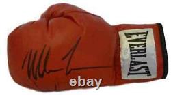 Mike Tyson Autographed/Signed Red Everlast Left Hand Glove JSA 13639