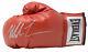 Mike Tyson Signed Red Everlast Left Hand Boxing Glove Silver Jsa