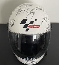 MotoGP 2023 Hand Signed Helmet 30 Autographs Moto2 / Moto3 Marquez Bagnaia