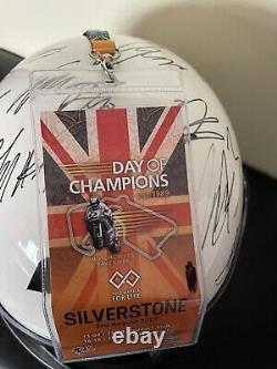 MotoGP 2023 Hand Signed Helmet 30 Autographs Moto2 / Moto3 Marquez Bagnaia