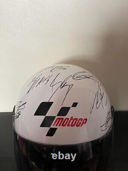 MotoGP 2023 Hand Signed Helmet 30 Autographs Moto2 / Moto3 Marquez Bagnaia