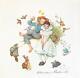 Norman Rockwell Hand Signed Autograph 8 X 8 Color Print Withinfo