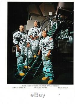 Nasa Apollo 8 Crew Original Hand Signed Autographed lithograph x all 3