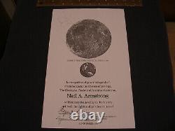 Neil Armstrong Hand-Signed Copy of His Honorary GSA Fellowship Award NASA