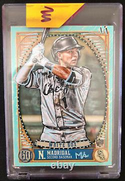 Nick Madrigal Gypsy Queen 1/1 Embellished MS Auto & Nick Madrical Mosaic Auto
